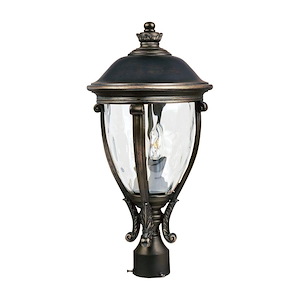 Camden VX-Three Light Outdoor Pole/Post Mount in Early American style made with Vivex Material for Coastal Environments - 168684
