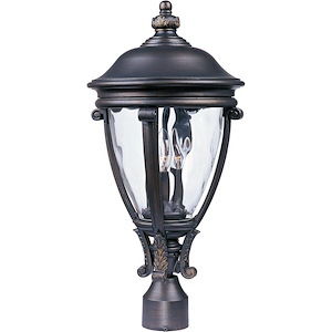 Camden VX-Three Light Outdoor Pole/Post Mount in Early American style made with Vivex Material for Coastal Environments - 168684