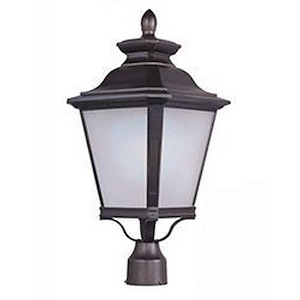 Knoxville-15W 1 LED Outdoor Post Lantern-11 Inches wide by 23 inches high