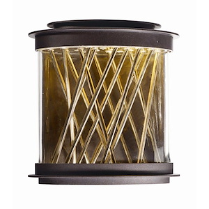 Bedazzle-Outdoor Wall Lantern Aluminim/Steel-10.5 Inches wide by 10.75 inches high - 514097