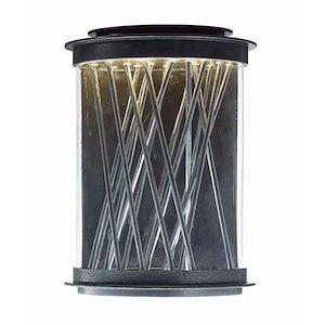 Bedazzle-Outdoor Wall Lantern Aluminum/Steel-10.5 Inches wide by 14 inches high - 514096