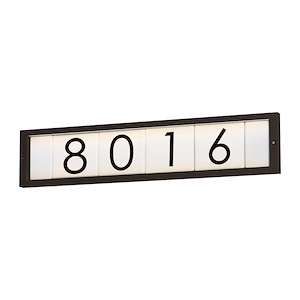 Clean - 25 Inch 5.5W 2 LED Outdoor Address Frame - 1067574