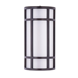 Moon Ray-Outdoor Wall Lantern Stainless Steel/Opal Acrylic-6 Inches wide by 12 inches high - 549700