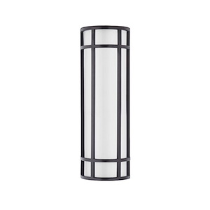 Moon Ray-Outdoor Wall Lantern Stainless Steel/Opal Acrylic-6 Inches wide by 18 inches high - 549699