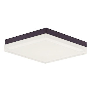 Illuminaire II-20W 1 LED Square Flush Mount-10.5 Inches wide by 1.75 inches high - 882579