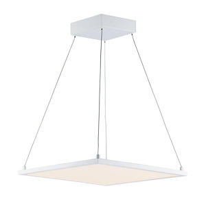 Wafer-36W 1 LED Square Pendant-15 Inches wide by 0.5 inches high - 819364