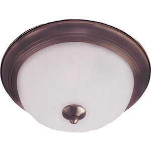 Essentials-1 Light Flush Mount in Early American style-12 Inches wide by 4 inches high - 1213963