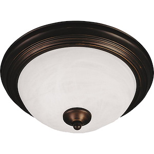 Essentials-Two Light Flush Mount in  style-13.5 Inches wide by 5.5 inches high - 451756