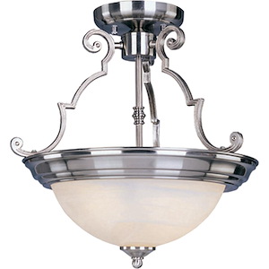 Essentials-3 Light Semi-Flush Mount in  style-17 Inches wide by 14 inches high - 65436