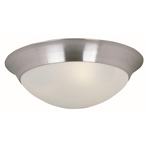 Essentials-Two Light Flush Mount in Early American style-14 Inches wide by 5 inches high