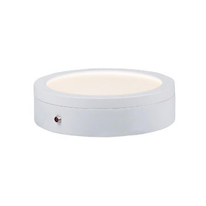 Wafer - 17W 1 LED Round Flush Mount with Emergency Backup-2 Inches Tall and 7.05 Inches Wide