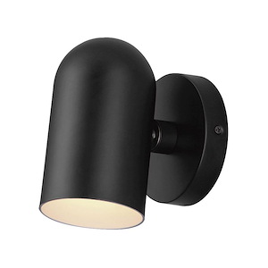 Spot Light - 9W 1 LED Dome Outdoor Wall Mount-6.5 Inches Tall and 3.75 Inches Wide - 1265884