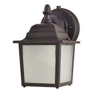 Cast-9W 1 LED Outdoor Wall Lantern-5.5 Inches wide by 8.5 inches high
