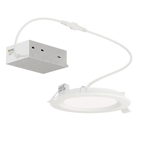 Slim Baffle - 10W 1 5CCT LED Flush Mount-1 Inch Tall and 4.75 Inch Wide - 1369893