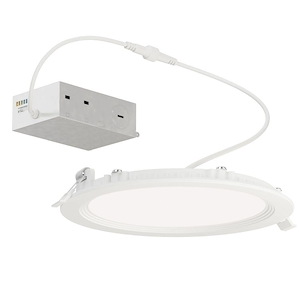 Slim Baffle - 12W 1 5CCT LED Flush Mount-1 Inch Tall and 6.75 Inch Wide - 1369894