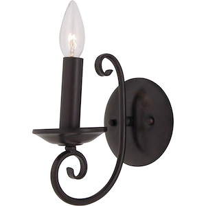 Loft-1 Light Wall Sconce in Early American style-5 Inches wide by 8 inches high - 1027773