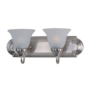 Essentials-2 Light Early American Bath Vanity in Early American style-18 Inches wide by 7 inches high - 65574