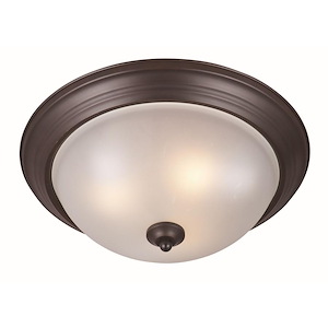 Flush Mount EE-Three Light Flush Mount in Contemporary style-15.5 Inches wide by 6 inches high