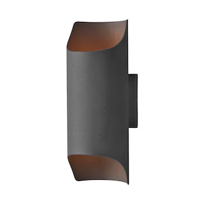 Lightray-12W 2 LED Outdoor Wall Sconce in Modern style-5.75 Inches wide by 13.75 inches high - 605258