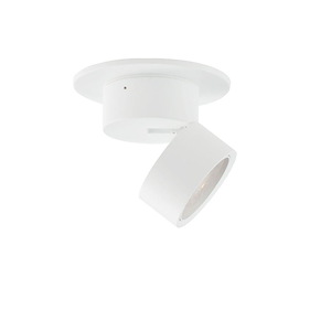 Swinger - 12W 1 LED Mini Adjustable Flush Mount-3.25 Inches Tall and 5.25 Inches Wide - 1342493