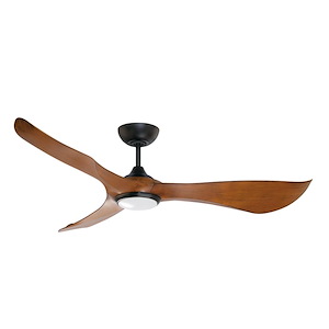 Keanu - Outdoor Ceiling Fan with Light Kit-14 Inch Tall and 56 Inch Wide