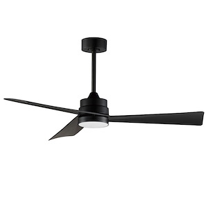 Vortex - 3 Blade Outdoor Ceiling Fan with Light Kit-13.75 Inches Tall and 52 Inches Wide - 1342521