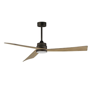 Vortex - 3 Blade Outdoor Ceiling Fan with Light Kit-13.75 Inches Tall and 60 Inches Wide