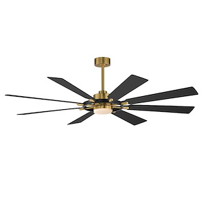 Helm - Ceiling Fan with Light Kit-20.75 Inch Tall and 72 Inch Wide