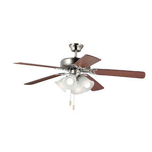 Basic-Max-Indoor Ceiling Fan with Light Kit I in  style-52 Inches wide by 18.25 inches high - 882522