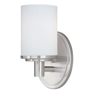 Cylinder 1 Light Modern Bath Vanity Approved for Damp Locations - 230123
