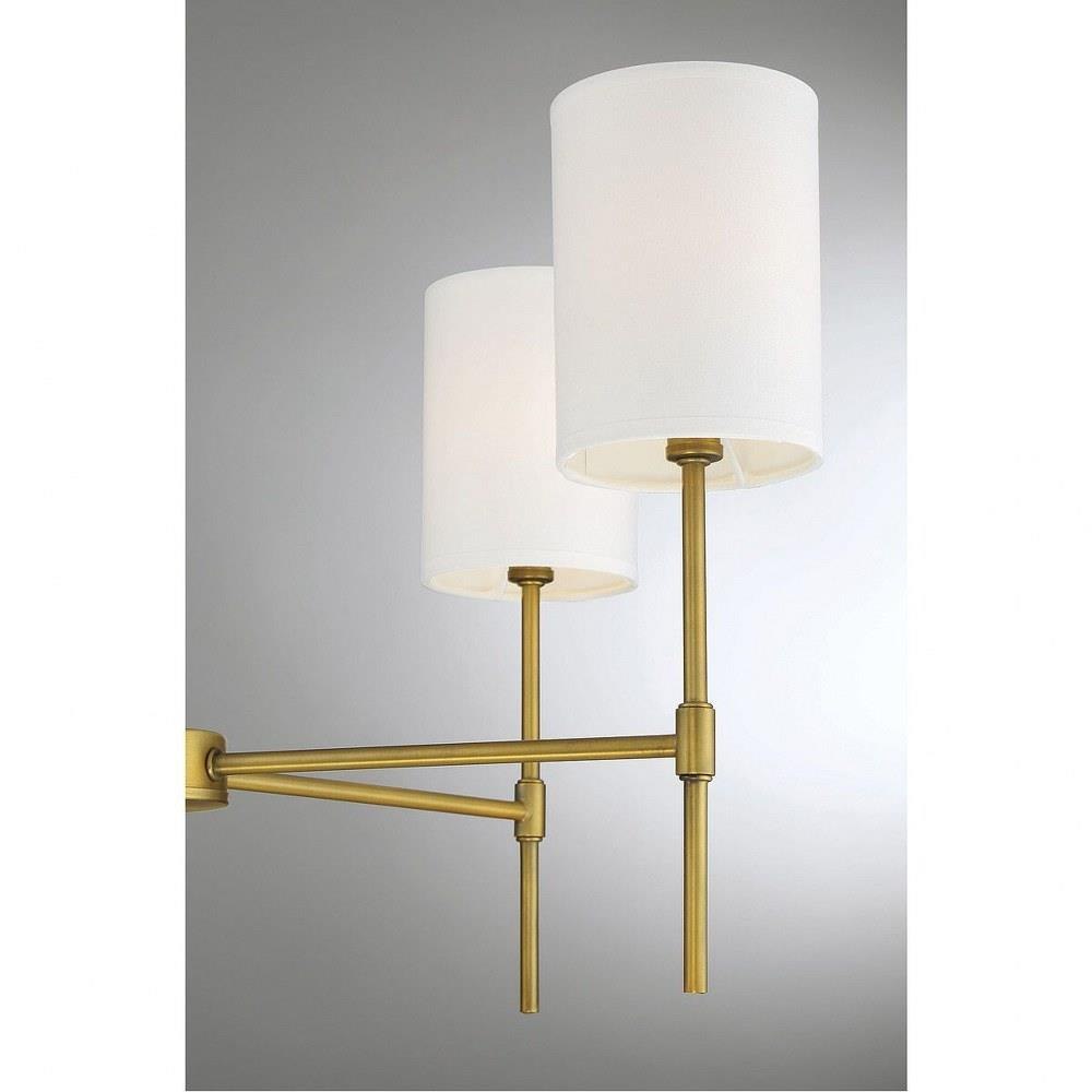 Meridian - M10067MBK - 5 Light Chandelier In Mid-Century