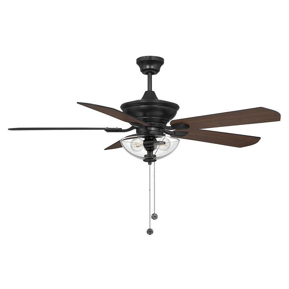 Meridian - M2026NBRV - 5 Blade Outdoor Ceiling Fan with Light Kit