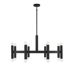 16 Light Chandelier In contemporary Style-20 Inches Tall and 40.5 Inches Wide