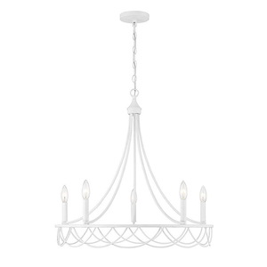 5 Light Chandelier-26.75 Inches Tall and 26 Inches Wide