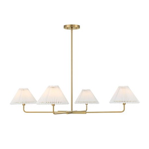 4 Light Chandelier-12.25 Inches Tall and 41 Inches Wide