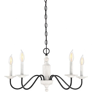 5 Light Chandelier In Traditional Style-14 Inches Tall and 26 Inches Wide