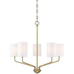 5 Light Chandelier In Traditional Style-23.75 Inches Tall and 25 Inches Wide