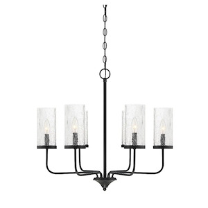 6 Light Chandelier In farmhouse Style-24 Inches Tall and 26 Inches Wide