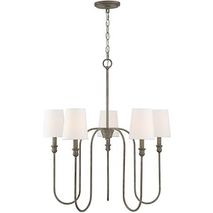 5 Light Chandelier In Traditional Style-29.25 Inches Tall and 27.25 Inches Wide