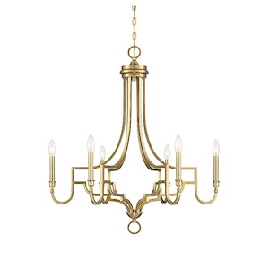 6 Light Chandelier In Modern Style-32 Inches Tall and 29 Inches Wide