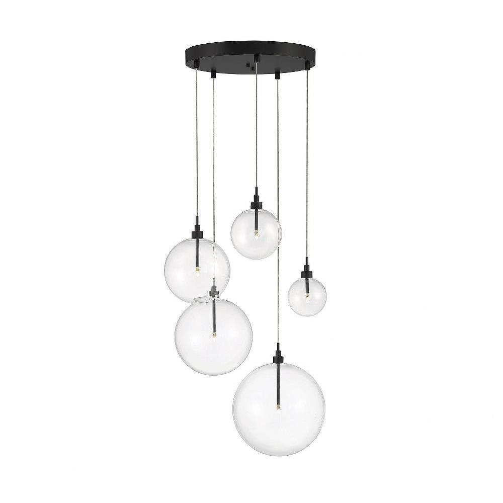 Meridian - M10099NB - 10W 5 LED Pendant In Modern Style-15