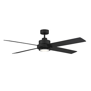 4 Blade Ceiling Fan with Light Kit In Modern Style-56 Inches Tall and 14.34 Inches Wide
