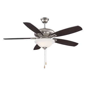 5 Blade Ceiling Fan with Light Kit In Traditional Style-20.3 Inches Tall and 52 Inches Wide