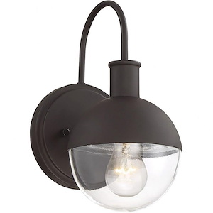 1 Light Outdoor Wall Lantern In Farmhouse Style-11.75 Inches Tall and 6 Inches Wide