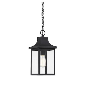 1 Light Outdoor Hanging Lantern In traditional Style-15.25 Inches Tall and 7.25 Inches Wide