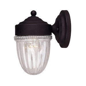 1 Light Outdoor Wall Lantern In Traditional Style-6.75 Inches Tall and 5.38 Inches Wide