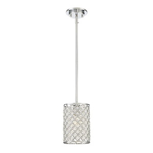 1 Light Mini-Pendant In Mid-Century Modern Style-8.5 Inches Tall and 6.25 Inches Wide