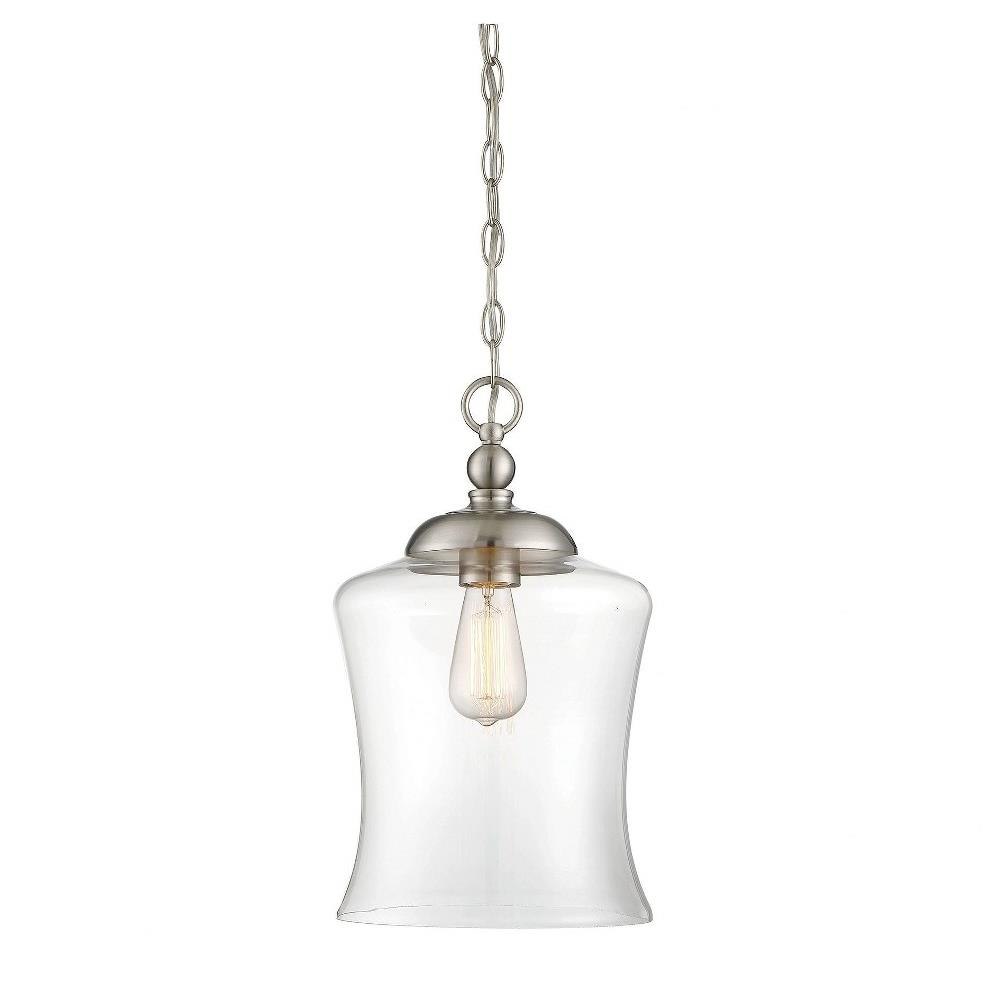 1 Light Pendant In Mid-Century Modern Style-16.5 Inches Tall and 9.75 Inches Wide