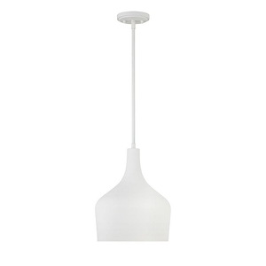 1 Light Pendant-14 Inches Tall and 10.5 Inches Wide