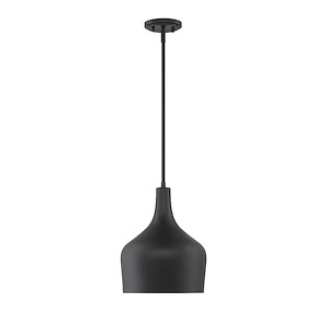 1 Light Pendant In Mid-Century Modern Style-14 Inches Tall and 10.5 Inches Wide